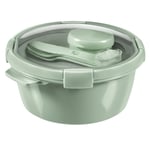 Curver Lunchbox med bestick rund LUNCH KIT Smart To Go Eco Line 1,6 l CURVER