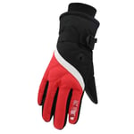 Gants et mitaines pour homme - Gants d'hiver chauds coupe-vent et imperméables - Gants thermiques antidérapants, Rouge, As The Picture Shows