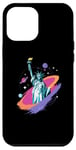 Coque pour iPhone 12 Pro Max Statue de la Liberté USA tenant une torche flamboyante avec des plantes