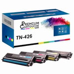 PREMIUM CARTOUCHE - x4 Toners - TN-426BK (Noir + Cyan + Magenta + Jaune) - Compatible pour Brother HL-L8360CDW, MFC-L8900CDW