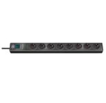 Brennenstuhl – Hugo! 19.500A extension socket with  8-way antracite 2m H05VV-F 3G1.5 (1150610318)