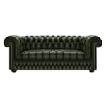 The English Chesterfield Co. CROMWELL CHESTERFIELD 3-SITS ANTIQUE GREEN