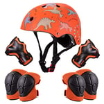 Wdmiya Casque Vélo Enfant Filles Garçons Casques Enfants 2-6 Ans Casque Ajustable Ptotection pour Cyclisme Roller Skateboard Scooter Trottinette Dinosaur