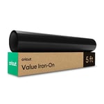 Cricut Iron On | Black | 1.5m (5ft) | Heat Transfer Vinyl Roll | for use with All Cricut Cutting Machines