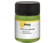 Kreul 78511-Lasure Acrylique Couleurs intenses, Pot de 50 ml en Pistache, pour Bois Non traité et papiers naturels absorbants, Fluide-Peinture Liquide à Base d'eau, Pistachio