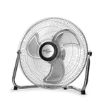 Orbegozo PW 1240 - Ventilateur industriel Power Fan, inclinaison réglable, pales métalliques de 40 cm, 3 vitesses de ventilation, poignée de transport, 80 W