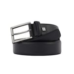 Fashion Belt PIQUADRO Modus Men Leather Adjustable Black - CU5927MOS-N