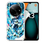 Cokitec Coque Renforcée pour Xiaomi Redmi A3 Manga Dragon Ball Vegeta Bleu