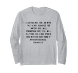 KJV Bible Verse Isaiah 41:10 Long Sleeve T-Shirt