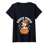 Womens Honkus Ponkus Funny Duck Witch Halloween Magic V-Neck T-Shirt