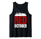 Funny In October We Red Baseball Mens Womens Tank Top