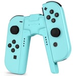 OFFCUP Chargeur Compatible avec Joy Con pour Nintendo Switch et OLED Model, Charging Grip Handle, Comfort V-Shaped Game Controller avec Indicateur LED, USB Type-C, Bleu