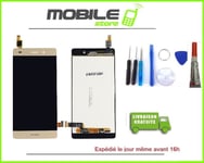 Ecran lcd + Vitre tactile pour HUAWEI P8 Lite couleur gold + outils + Colle