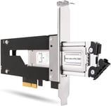 Adaptateur Pcie,Carte Adaptateur Avec Rack Amovible Pour Ssd Nvme M.2 À Pcie 3.0/4.0 X4 Pour Port D'Expansion Pcie-Tougharmor Mb840M2P-B