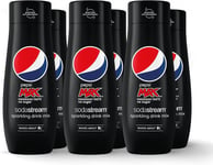 Sodastream - Set of 6 x Pepsi Max concentrates, Sugar-Free, 100% Original Flavo