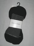 BNWT CALVIN KLEIN  Combed Cotton No Show Trainer Liner Socks  Black   2 Pairs