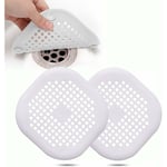 Versaillesfr - 2Pcs Protection de Drain de Silicone, Filtre Evier de Cuisine avec Ventouse, Filtre de Couverture de Drain de Baignoire, Filtre