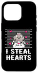 Coque pour iPhone 16 Pro Shih Tzu I Steal Hearts Valentine Dog Funny Valentines Day