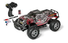 Carson 500404285 1:10 The Demolisher 100% RTR Rouge - Voiture radiocommandée, Offroad Truggy, Voiture RC, RC Offroader, Véhicule RC, Jouet RC