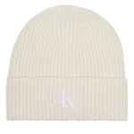 Mössa Calvin Klein Jeans Thick Embroidery Beanie K60K612321 Écru