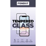 FoneKit Full Cover -skyddsglas, iPhone 14 Plus, svart