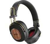 House Of Marley Positive Vibration Riddim Wireless Bluetooth Noise-Cancelling Headphones - Black & Gold, Black,Gold