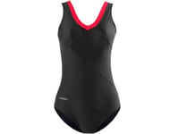 Women's Swimsuit Crowell Angie Col.01 Black-Red 44