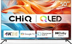 Chiq U50qm8g Qled 50 Tv 4K Ultra Hd Google Tv