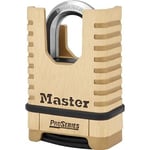 Master Lock ProSeries Cadenas en laiton, définissez votre propre serrure à combinaison, serrures de qualité commerciale avec code pour outils, clôtures, portails, 6,3 cm de large, 1177D