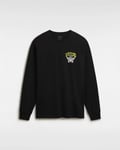 Vans Mens Skull Sauce Long Sleeve T-Shirt in Black Cotton - Size Large