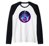 Let the Thunder Roll with Your Electric Guitar Raglan Baseball Tee