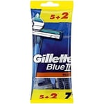 Rakhyvel - GILLETTE - BLUE II - 5 blad + 2 fria - 7 enheter - Ej påfyllningsbar