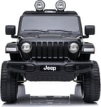 Elbil Barn Jeep Wrangler Rubicon svart