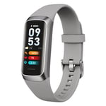 Smartwatch C60 gris bracelet fréquence cardiaque podomètre température corporelle