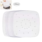 (White)100 Pcs Air Fryer Parchment Paper Liners Air Fryer Disposable Paper