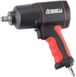 Anesty Air Impact Wrench 1/2", 1700Nm Heavy Duty Air Impact Gun Tool Twin Hamme