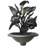 Fonderia Bongiovanni - Fontaine murale, mod.Calla, pour jardin, maison, balcon, avec robinet en laiton, finition au choix : poli