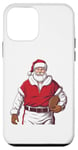 Coque pour iPhone 12 mini Ballon de football de Noël pour enfants, garçons, hommes, football de Noël