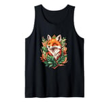 Nature Inspired Fox Graphic Cute Fox Tank Top