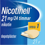 Nicotinell 21 mg/24 timmar Nikotin, depotplåster, 21 st