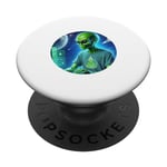 Alien system administrator computer engineer gift PopSockets Adhesive PopGrip