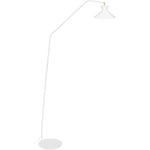 Lampadaires Tosel  lampadaire liseuse articulé métal blanc