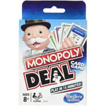 Hasbro Monopoly Deal Blue Box Englanninkielinen korttipeli Perheen Viihde Lautapeli Hauskat Pokerikortit Lelut lapsille Vaaleanharmaa Vaaleanharmaa