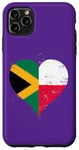 iPhone 11 Pro Max Vintage Flag in Heart for Jamaica Poland A Jamaican Polish Case