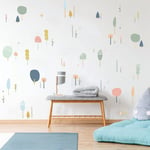 Baby Kids Room Trees Sapling Home Decor Room Decals Cartoon Mural Wall Sticker