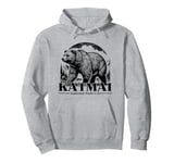 Katmai US National Park Grizly Bear Vintage Pullover Hoodie