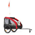 Bike Trailer Pet Carrier Bike Trailer for Dogs Pram Cargo Bicycle Stroller Red