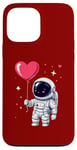 Coque pour iPhone 13 Pro Max Adorable ballon flottant en forme de cœur Explorateur spatial