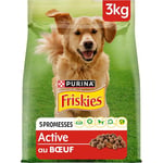 FRISKIES Croquettes Chien Active Bœuf 3KG