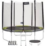 Kangui - Trampoline rond Ø300cm avec filet, échelle, bâche et kit d'ancrage - ralli 300